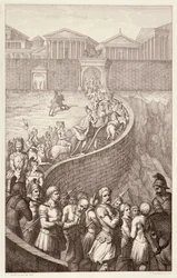 Der Triumph des Quintus Fabius, graviert von B. Barloccini, 1849